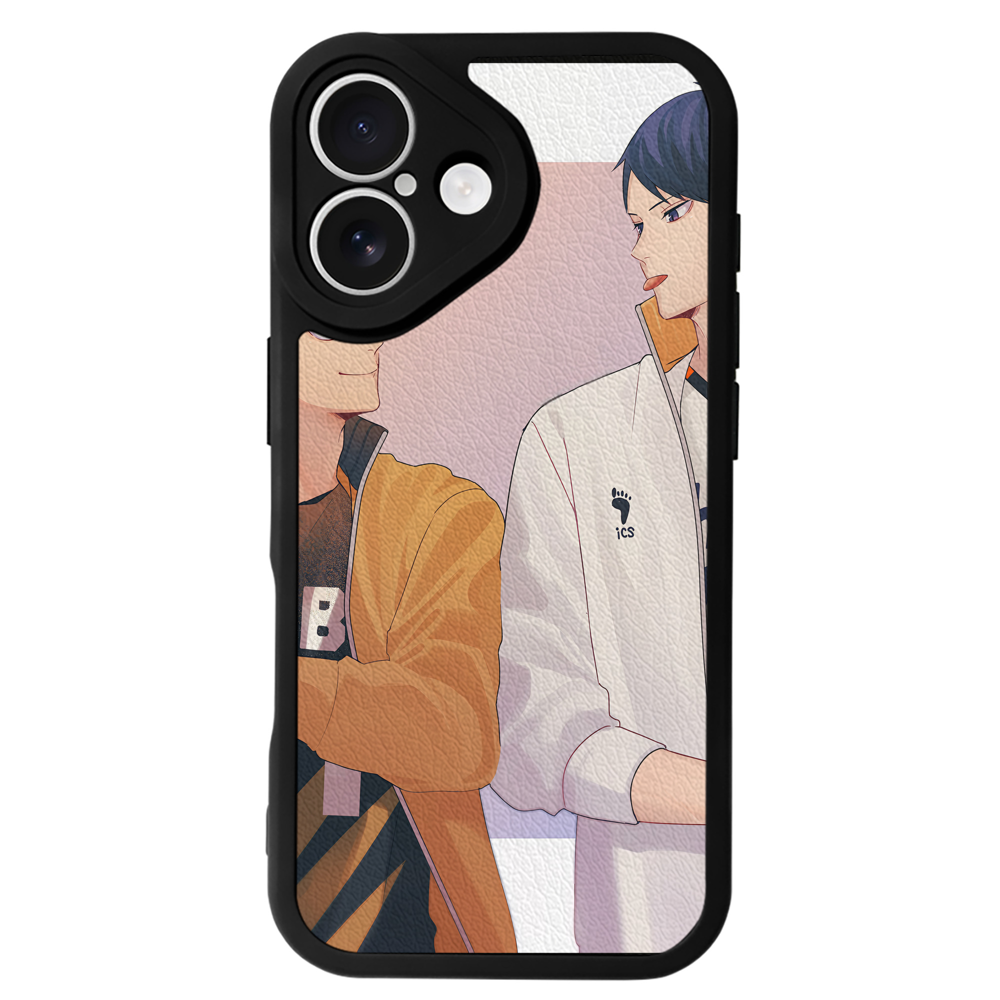 （画像用） ハイキュー!! Haikyu!! 【iPhone 16シリーズ対応】シリコンスマホケース（レザー調） 材質：シリコン